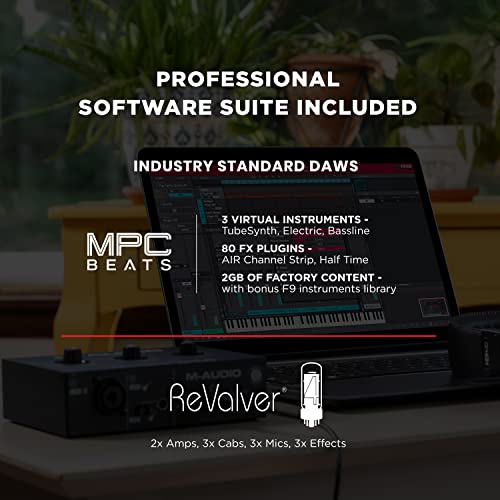 Detalle de M-Audio M-Track Solo USB Audio Interface for Recording, Streaming and Podcasting