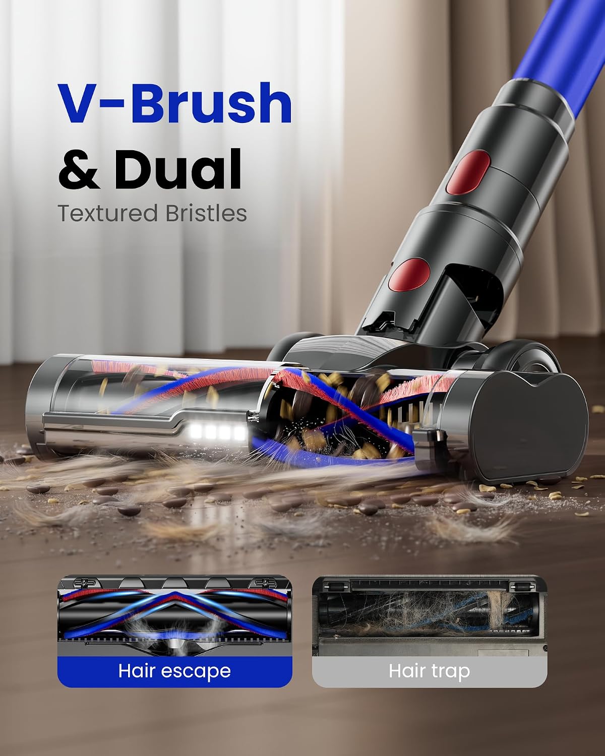 Detalle de Cordless stick vacuum with 70-minute runtime