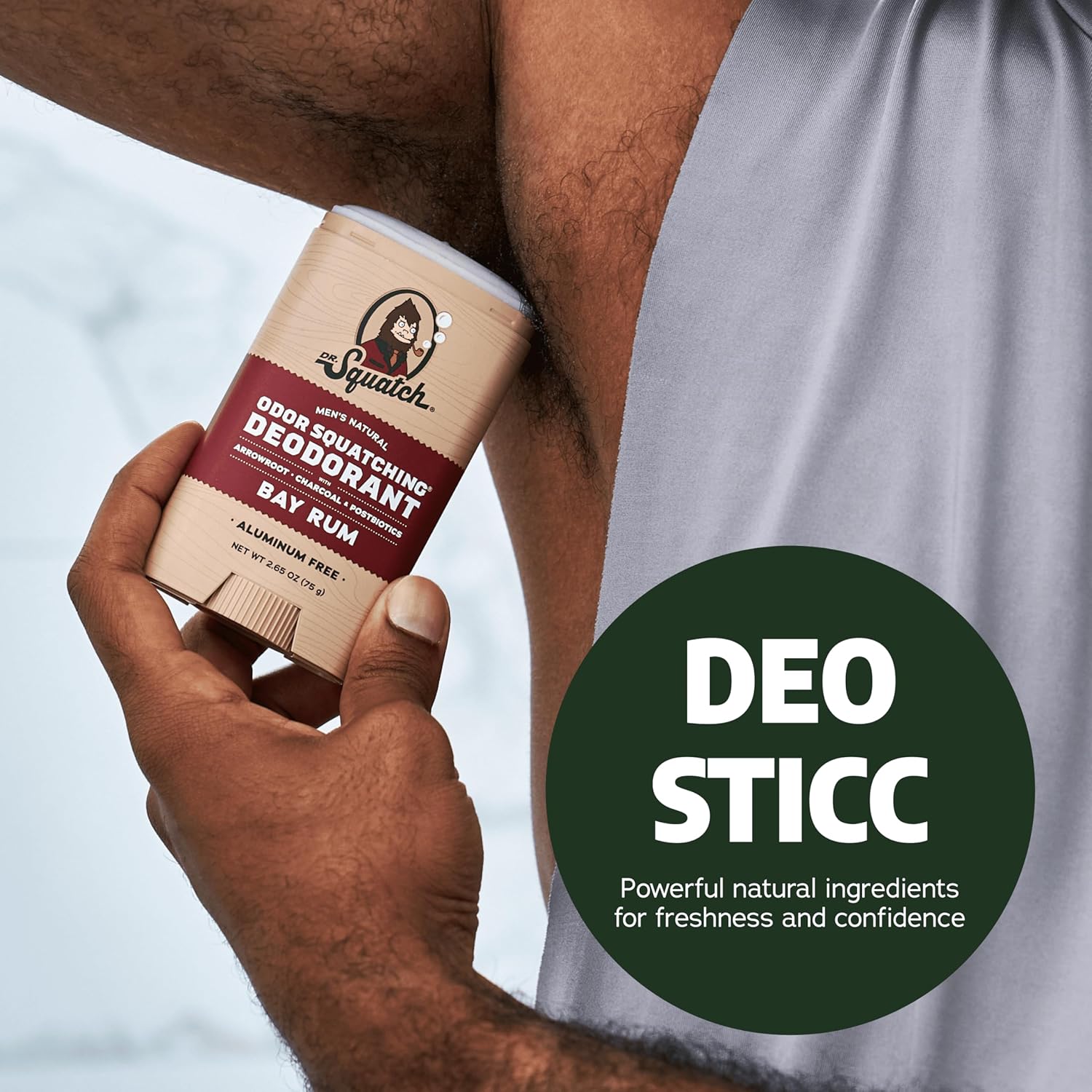 Detalle 2 de Dr. Squatch Aluminum-Free Natural Deodorant for Men (Coconut Castaway + Fresh Falls) 2-Pack, 2.65 oz