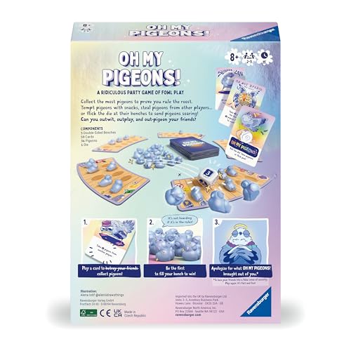 Detalle 2 de Ravensburger Oh my Pigeons! Party Game for 2–5 Players, Age 8+