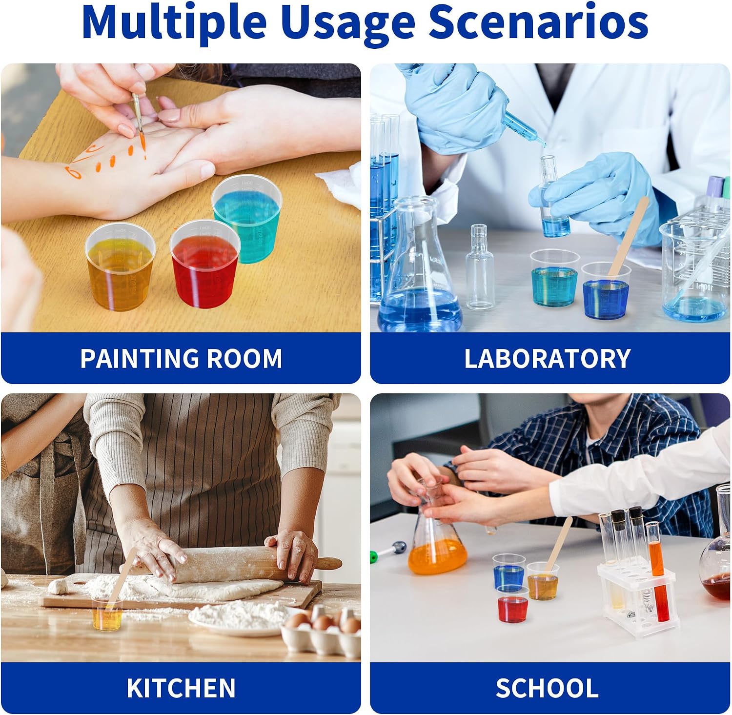 Detalle 2 de YKUKIZEE 30 ml Small Plastic Measuring Cups for Resin