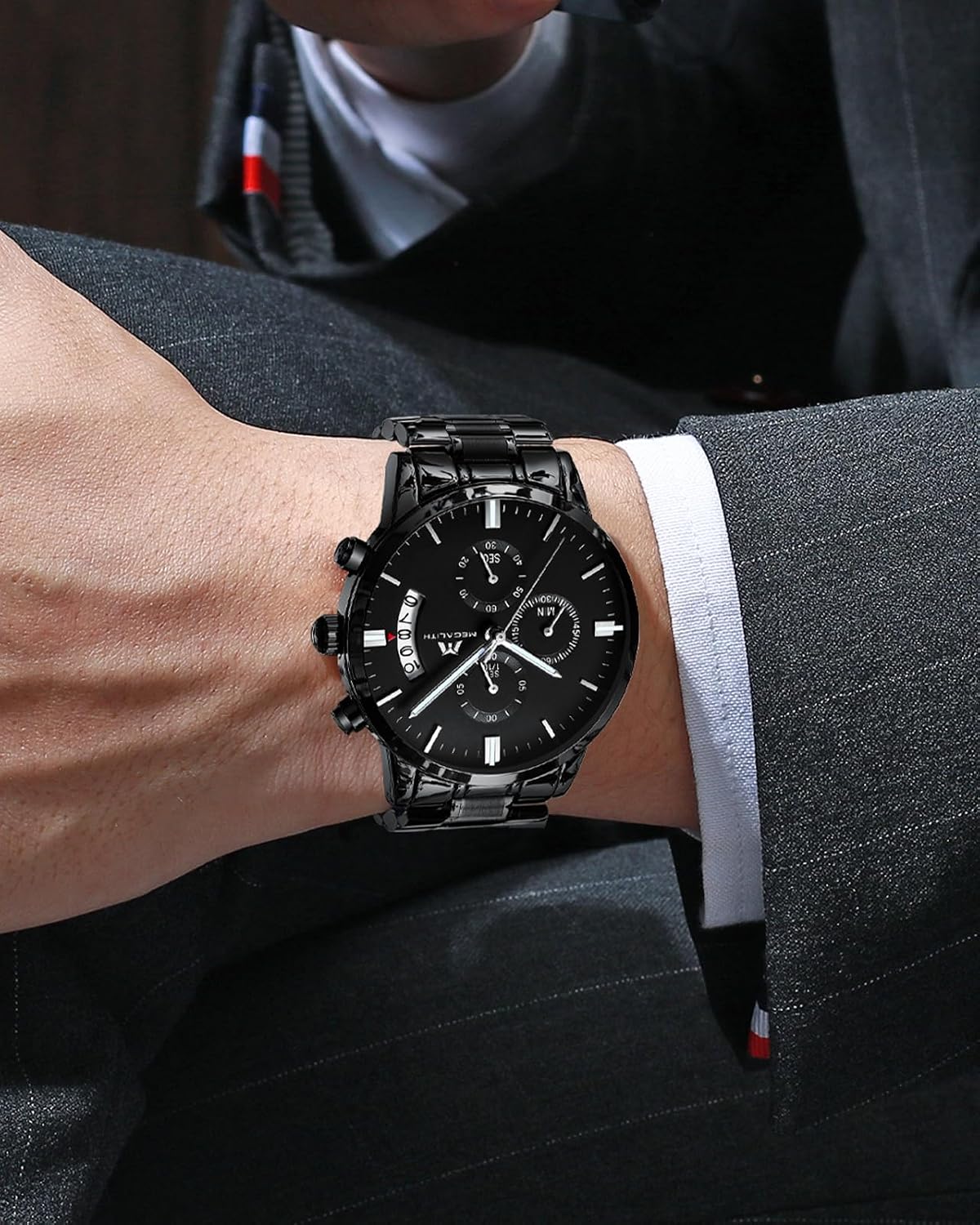 Detalle de MEGALITH Herrenuhr Chronograph 43,5 mm