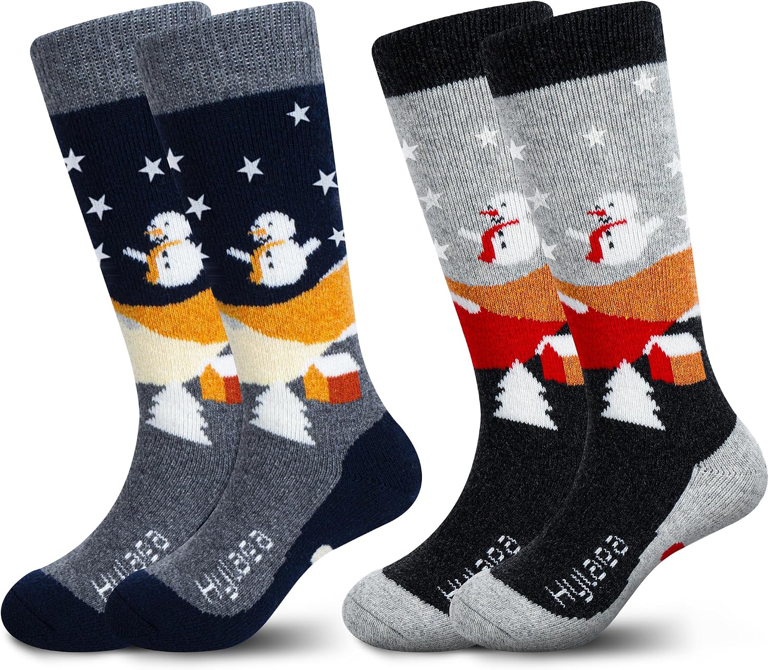 Detalle de Hylaea Merino Wool Ski Socks Kids — Knee-High Warm 1 pair