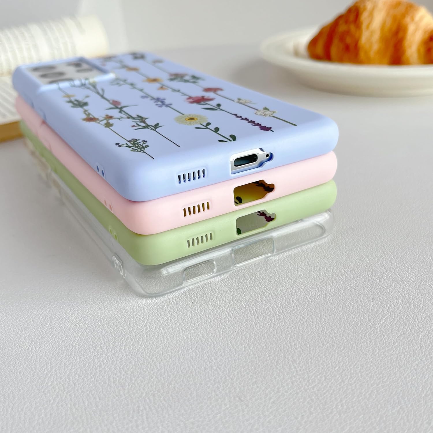 Detalle de ZTOFERA Samsung Galaxy S21 Ultra 6.8" floral silicone case