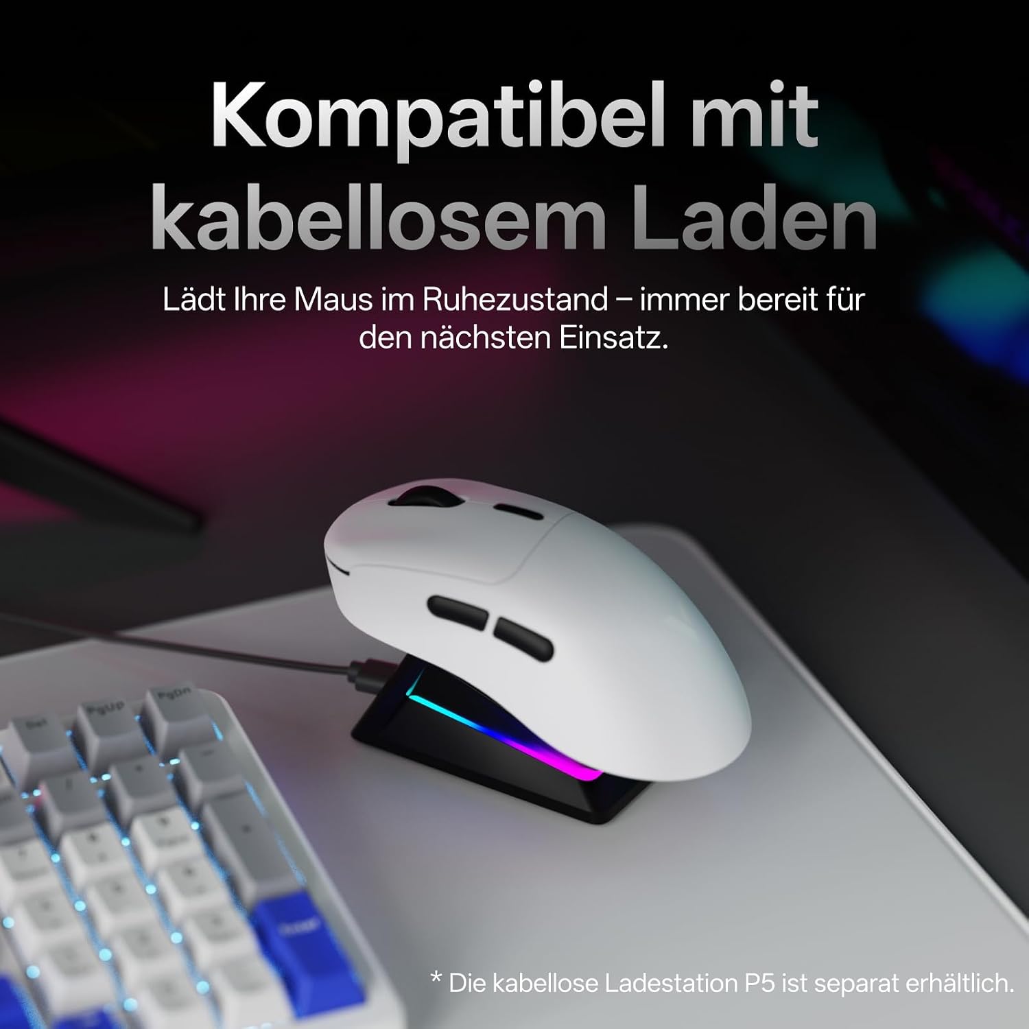 Thumbnail 6 de Rapoo VT3 Gen-2 Gaming Maus Kabellose – Ultraleicht, Präzisionssensor und lange Akku-Laufzeit