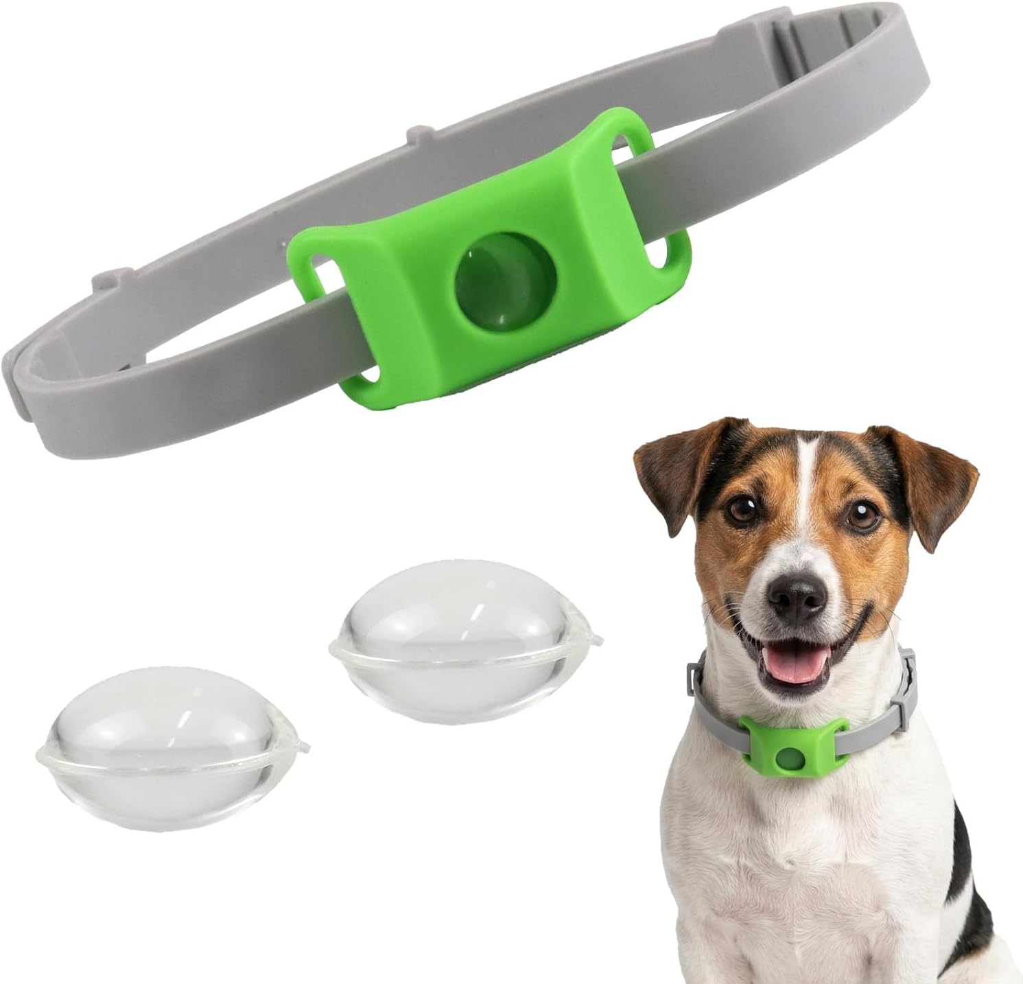 Detalle de Collare Antipulci Cane impermeabile e naturale: protezione multi-strato, 55 cm adjustable