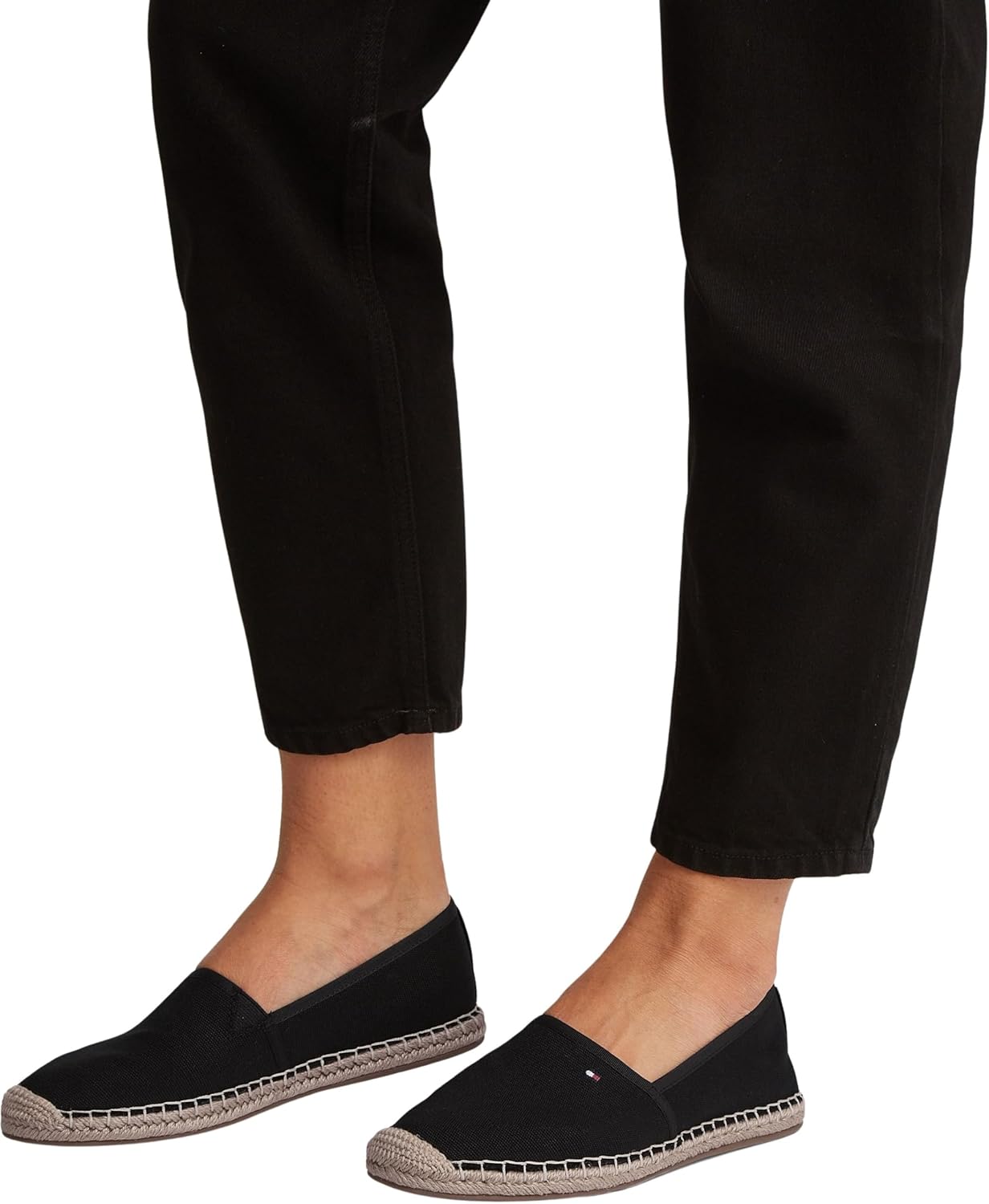Thumbnail 2 de Tommy Hilfiger Flag Canvas Espadrille Slipper Beige