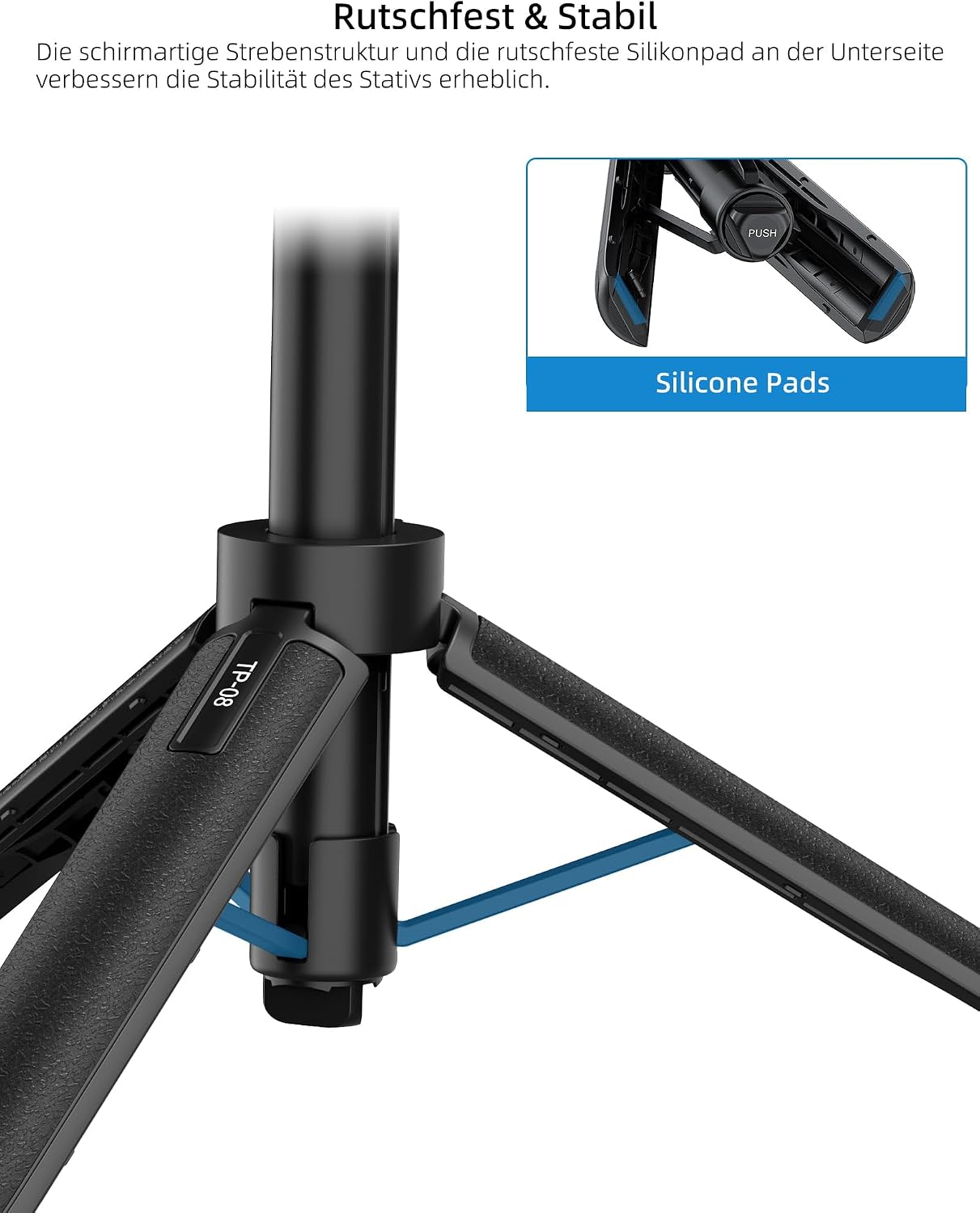 Thumbnail 4 de 51 cm Osmo Action Selfie Stick Stativ-Set für DJI Action 5 Pro/4/3, Osmo 360 – Mini-Stativ & erweiterbarer Griff