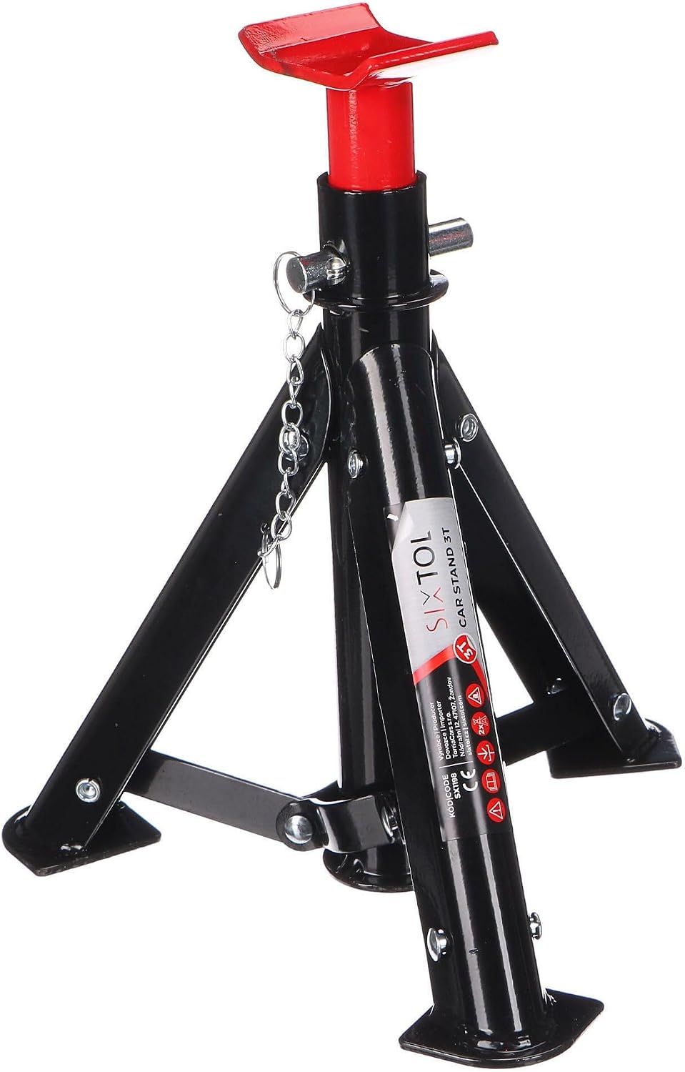 Thumbnail 4 de SIXTOL Mechanic Car Stand 3T – Chandelles pliables en acier (lot de 2)
