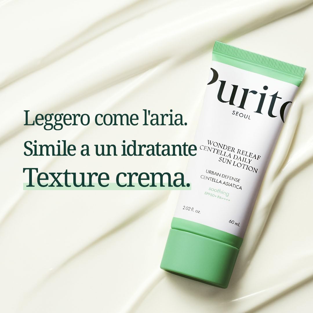 Detalle 1 de PURITO SEOUL SPF50+ lozione solare viso