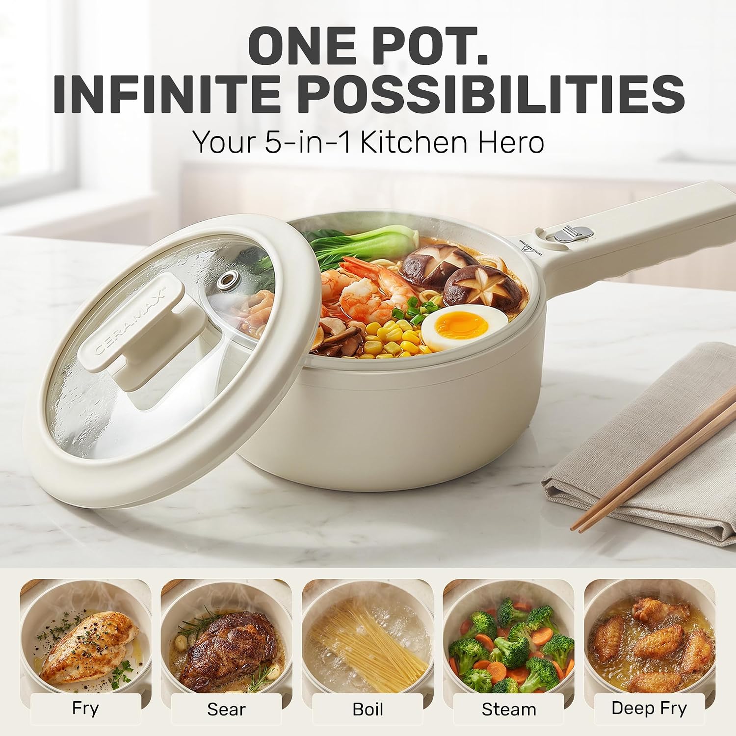 Thumbnail 3 de Ceramax PRO 2.5L Electric Hot Pot