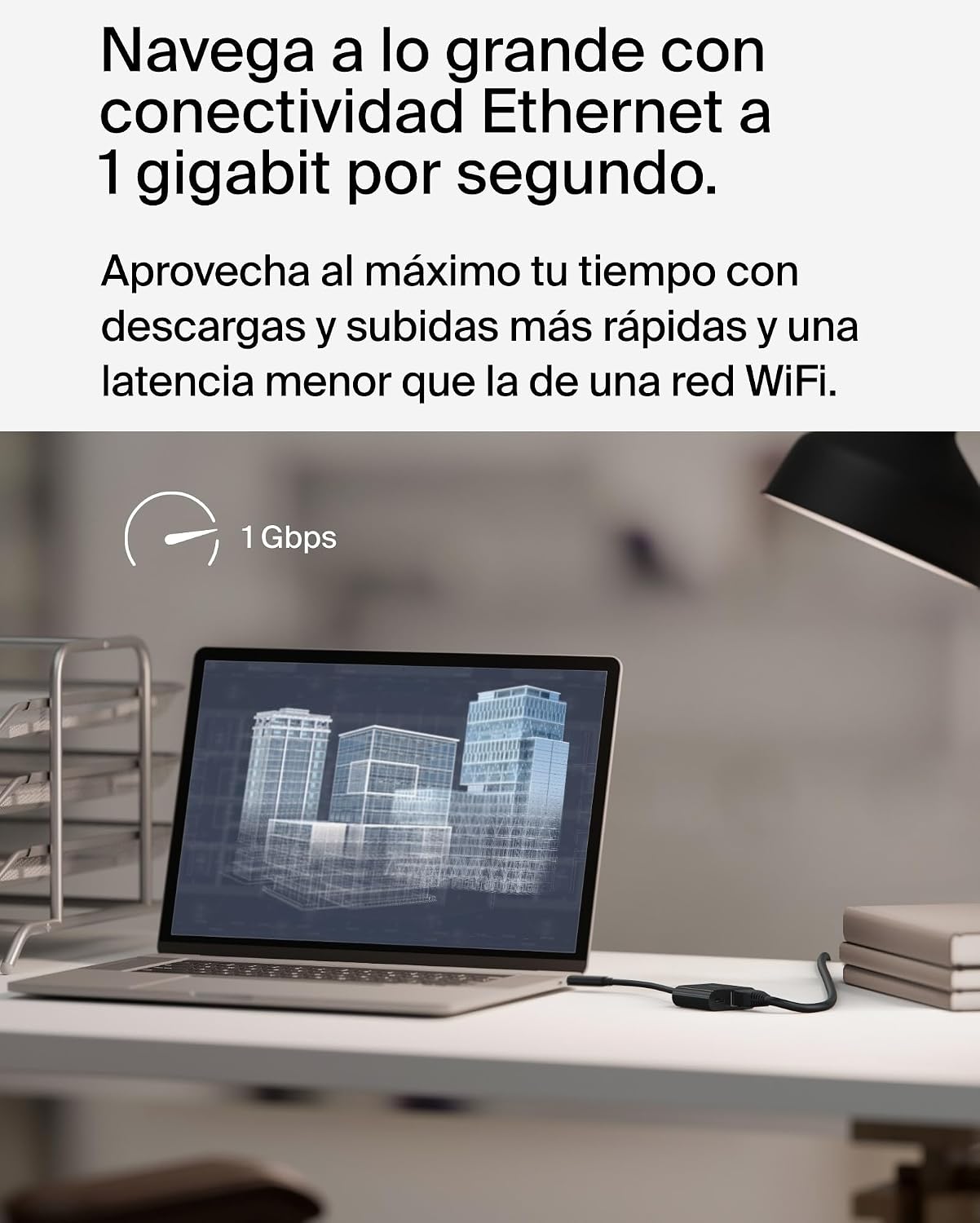 Thumbnail 2 de Belkin Connect Adaptador USB-C a Ethernet y Carga 100W