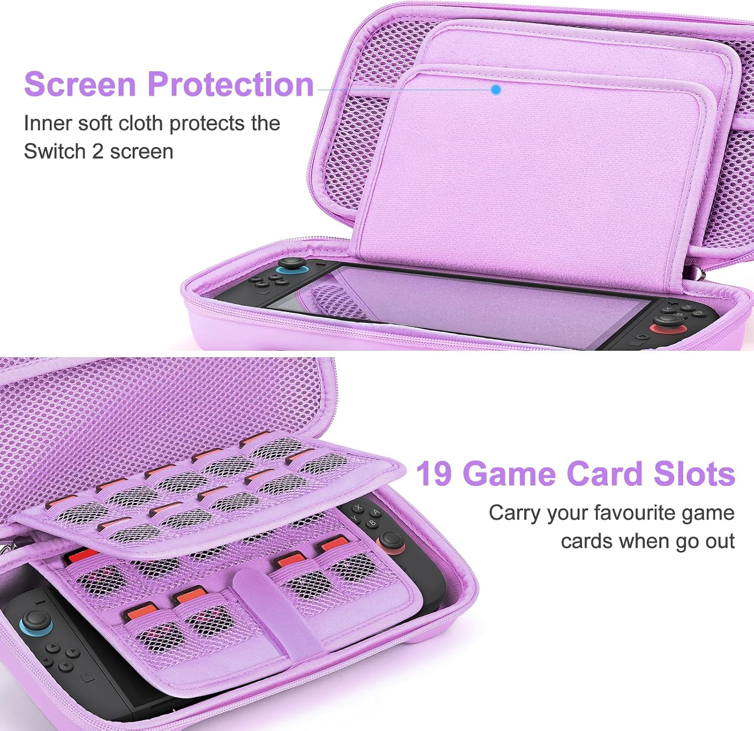 Detalle 2 de Younik Switch 2 Carry Case with 19 Slots