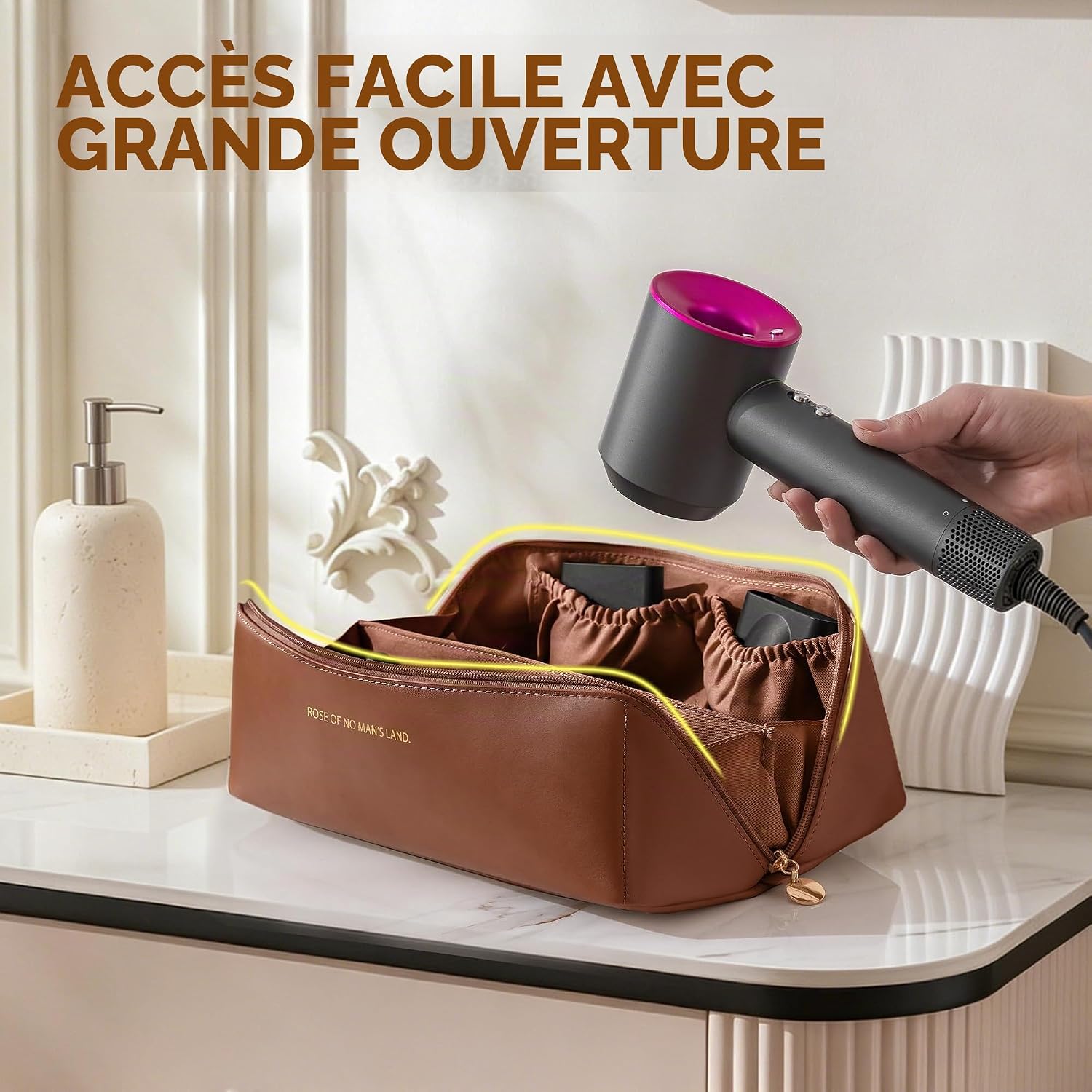 Detalle 1 de Linpr Travel Case opbergtas voor Dyson Airwrap en Shark Flexstyle