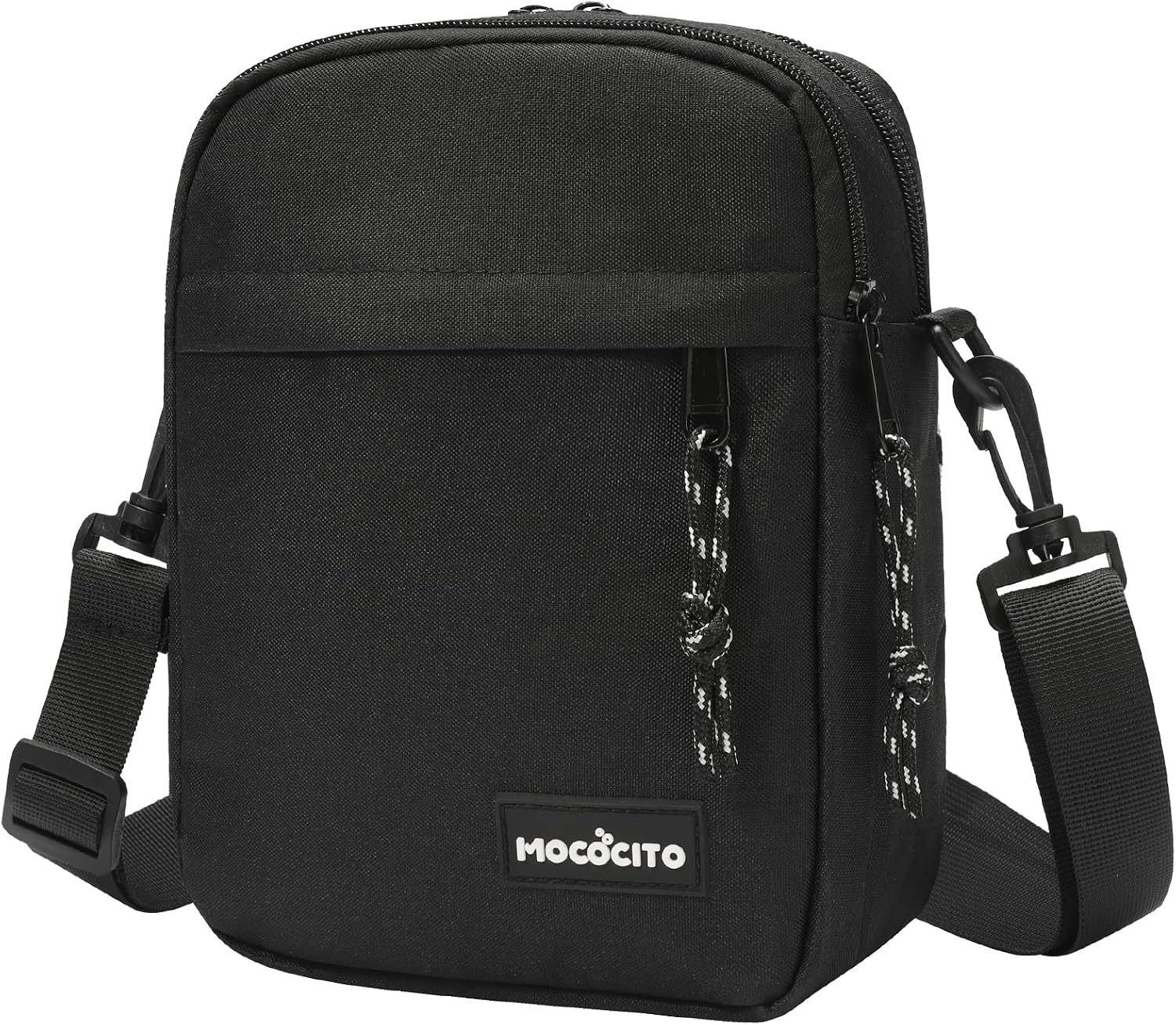 Detalle de MOCOCITO Sacoche bandoulière homme & femme (grand format) avec 3 compartiments zippés