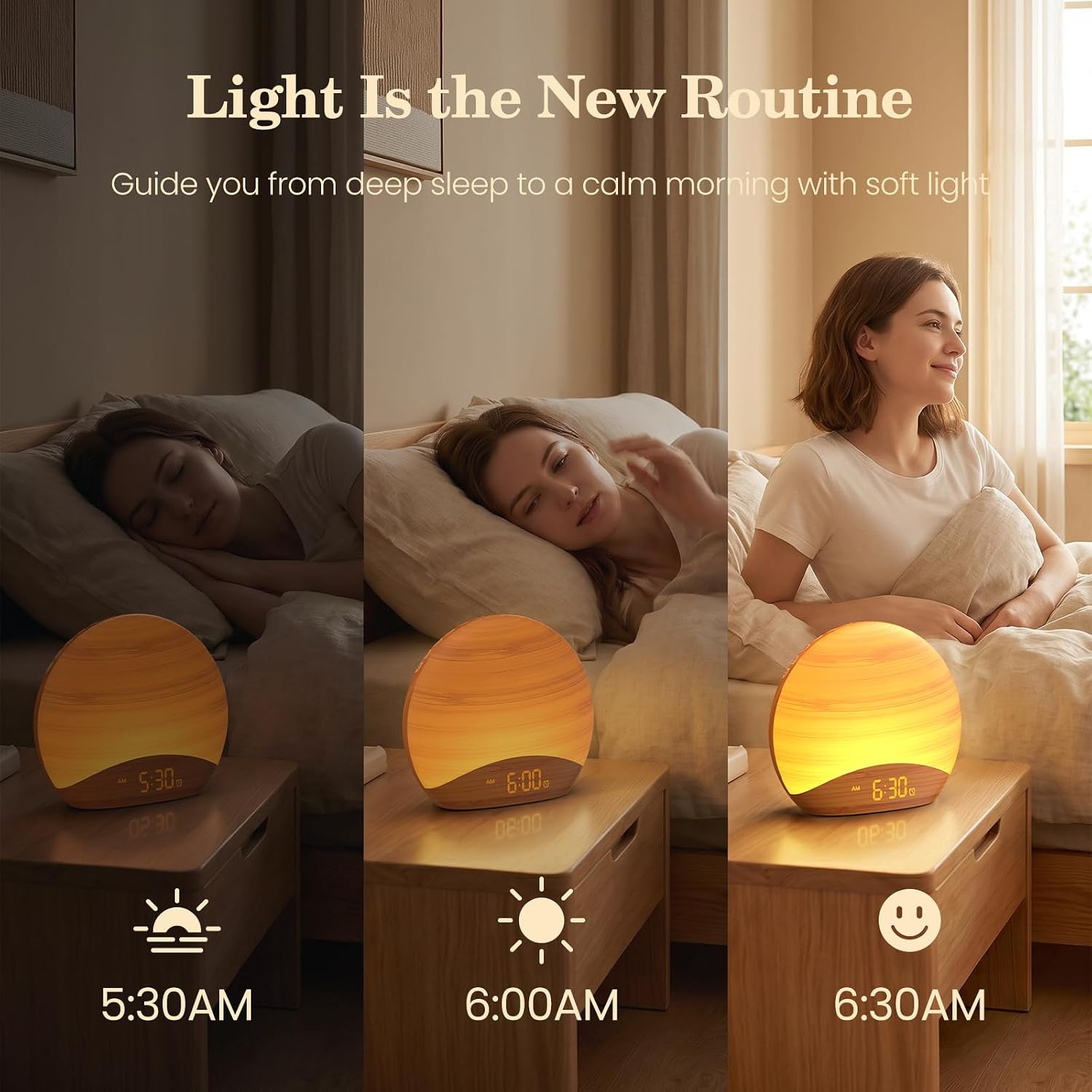 Detalle de REACHER Sunrise Alarm Clock Wake Up Light