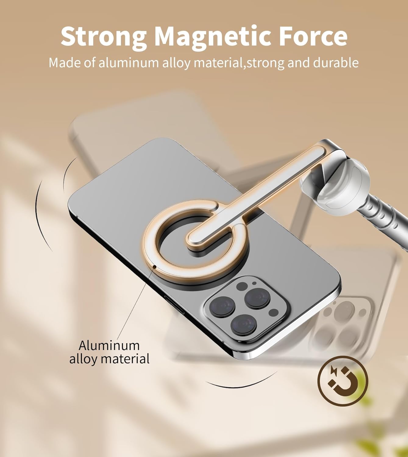 Detalle de TONEOF 68-inch Magnetic selfie stick tripod