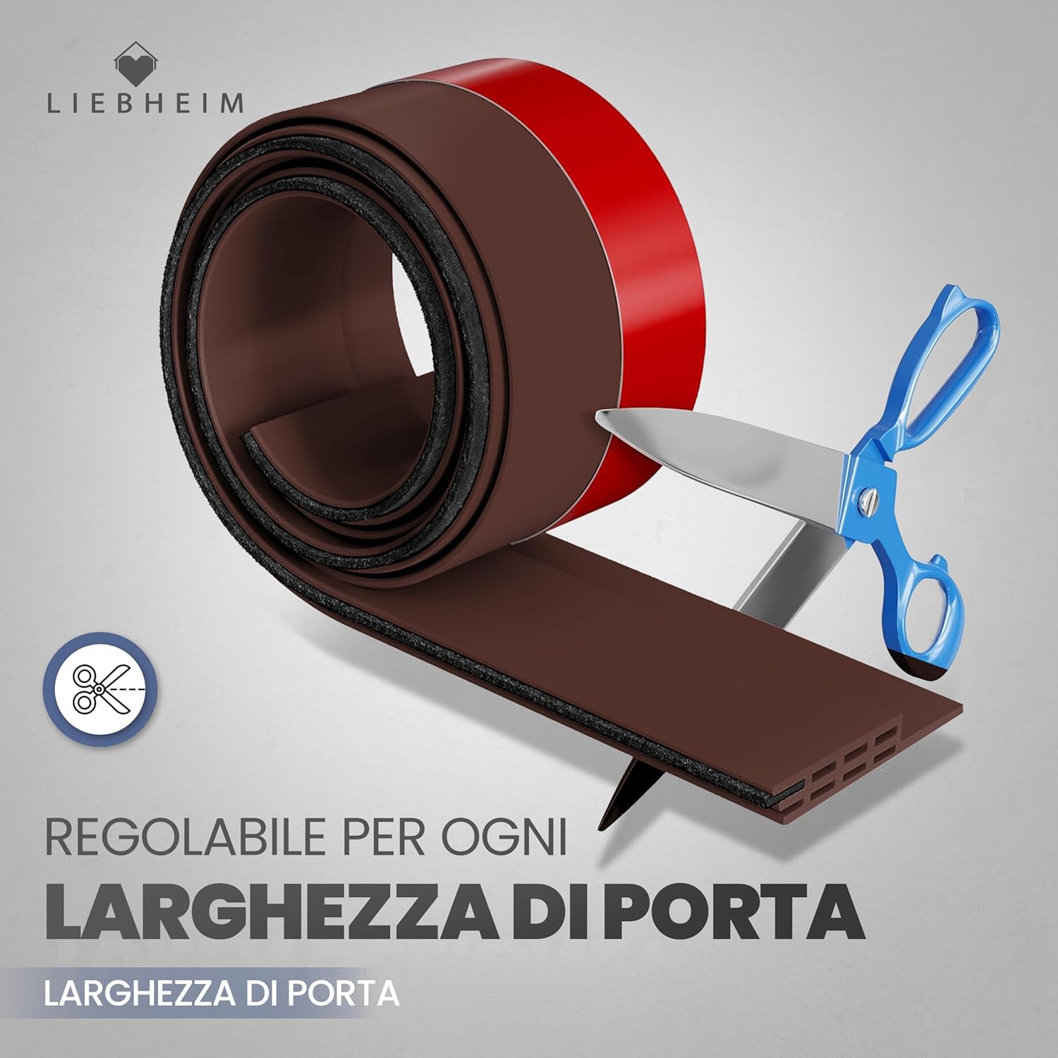 Detalle 2 de LIEBHEIM Paraspifferi Sottoporta marrone 1 pezzo