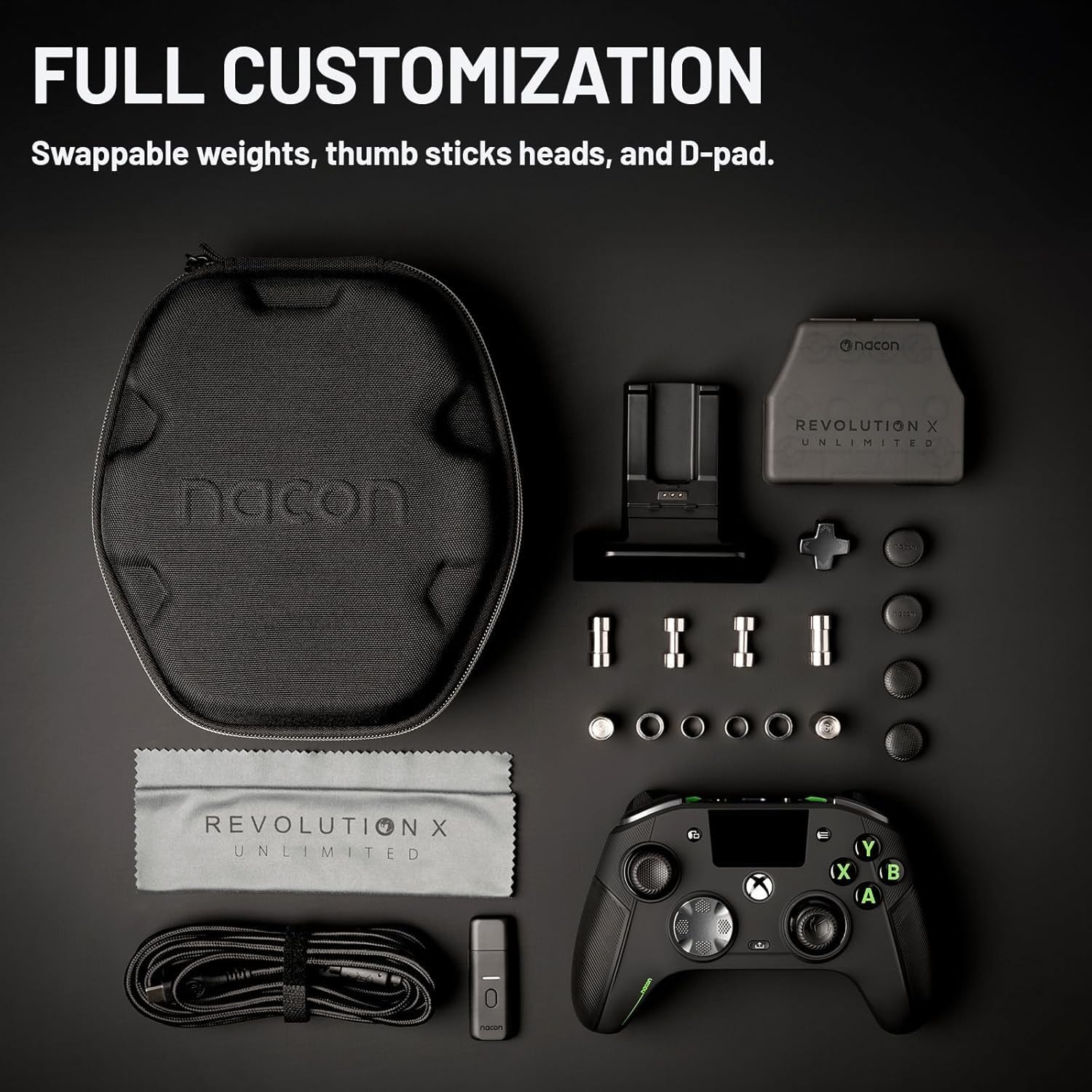 Thumbnail 4 de Nacon Revolution X Unlimited Edition Anniversaire – manette sans fil haute précision pour Xbox Series X|S, One & PC (noir)