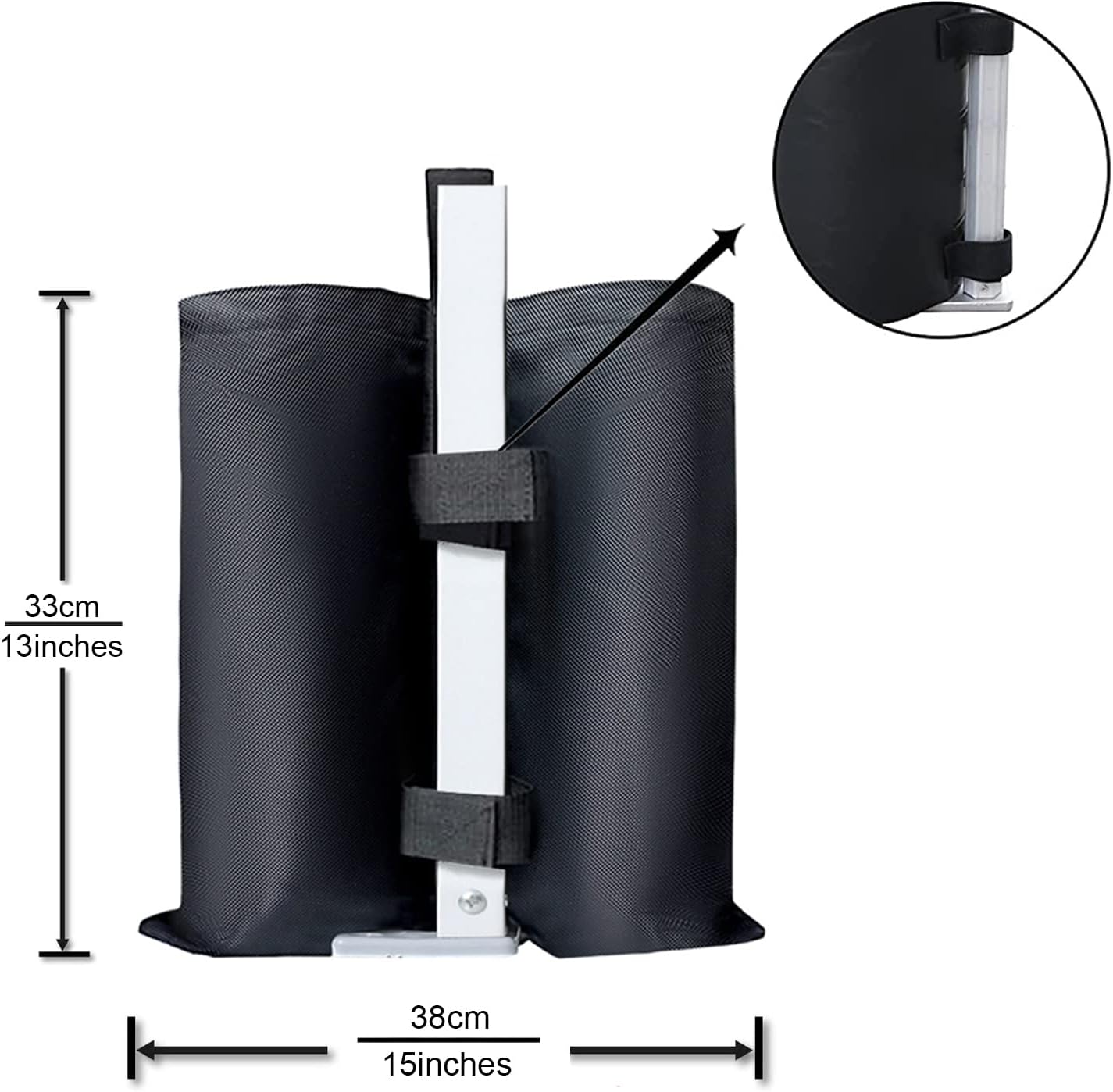 Detalle de ABCCANOPY 4 Pack Heavy Duty Premium Instant Shelter Gazebo Weight Bags