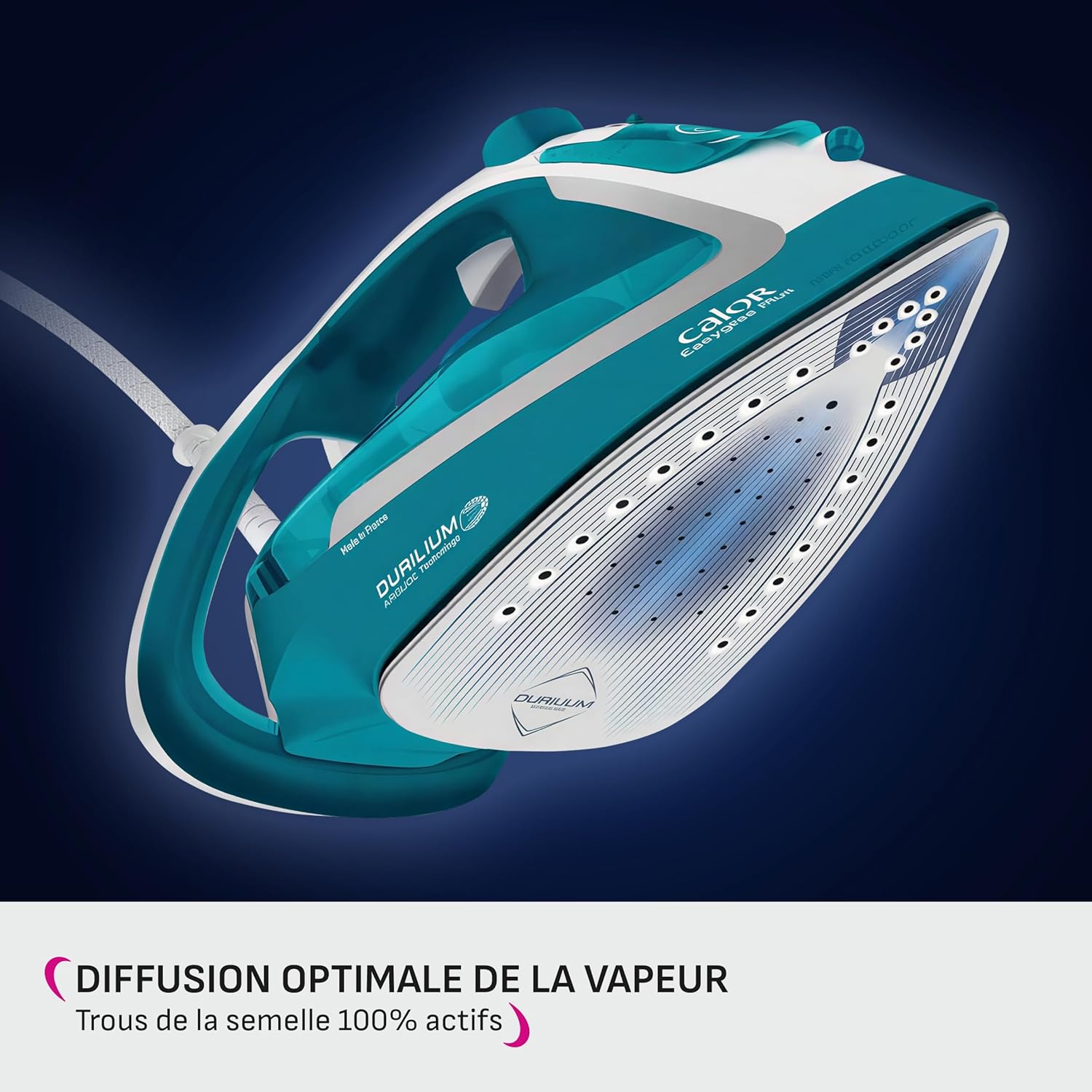 Thumbnail 4 de Calor Easygliss Plus FV5719C0 — fer à repasser vapeur 2500 W, semelle Durilium Airglide