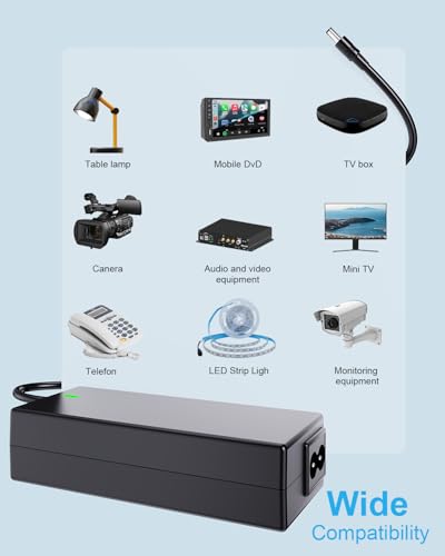 Detalle de Gotosome Netzteil 12V 5A 60W – robustes 12V-Netzteil für LED-Streifen, Monitor, NAS und mehr