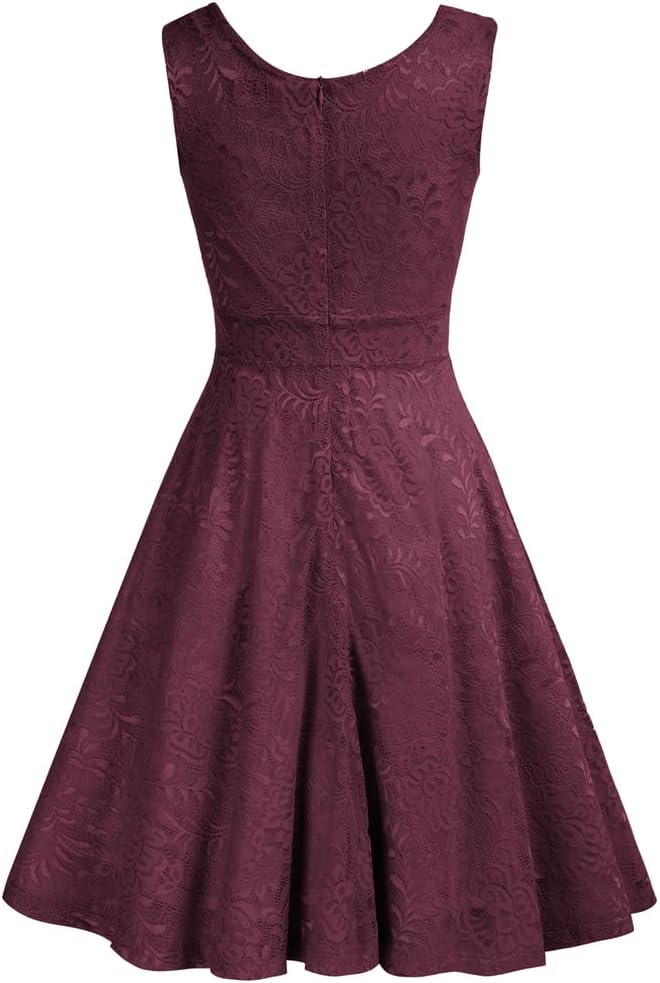 Thumbnail 2 de GRACE KARIN Abito da donna in pizzo stile rockabilly vintage, lunghezza al ginocchio