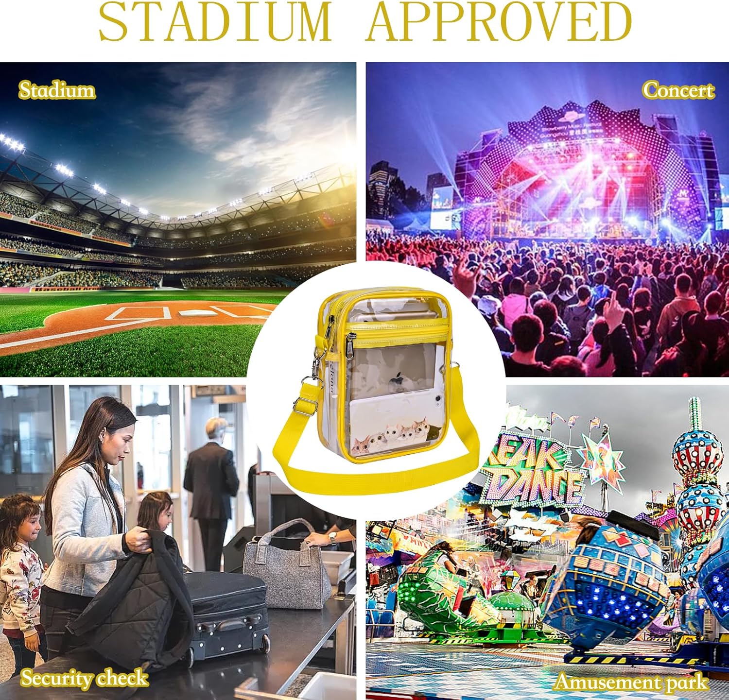 Thumbnail 5 de USPECLARE Clear Purse Stadium 8.7in