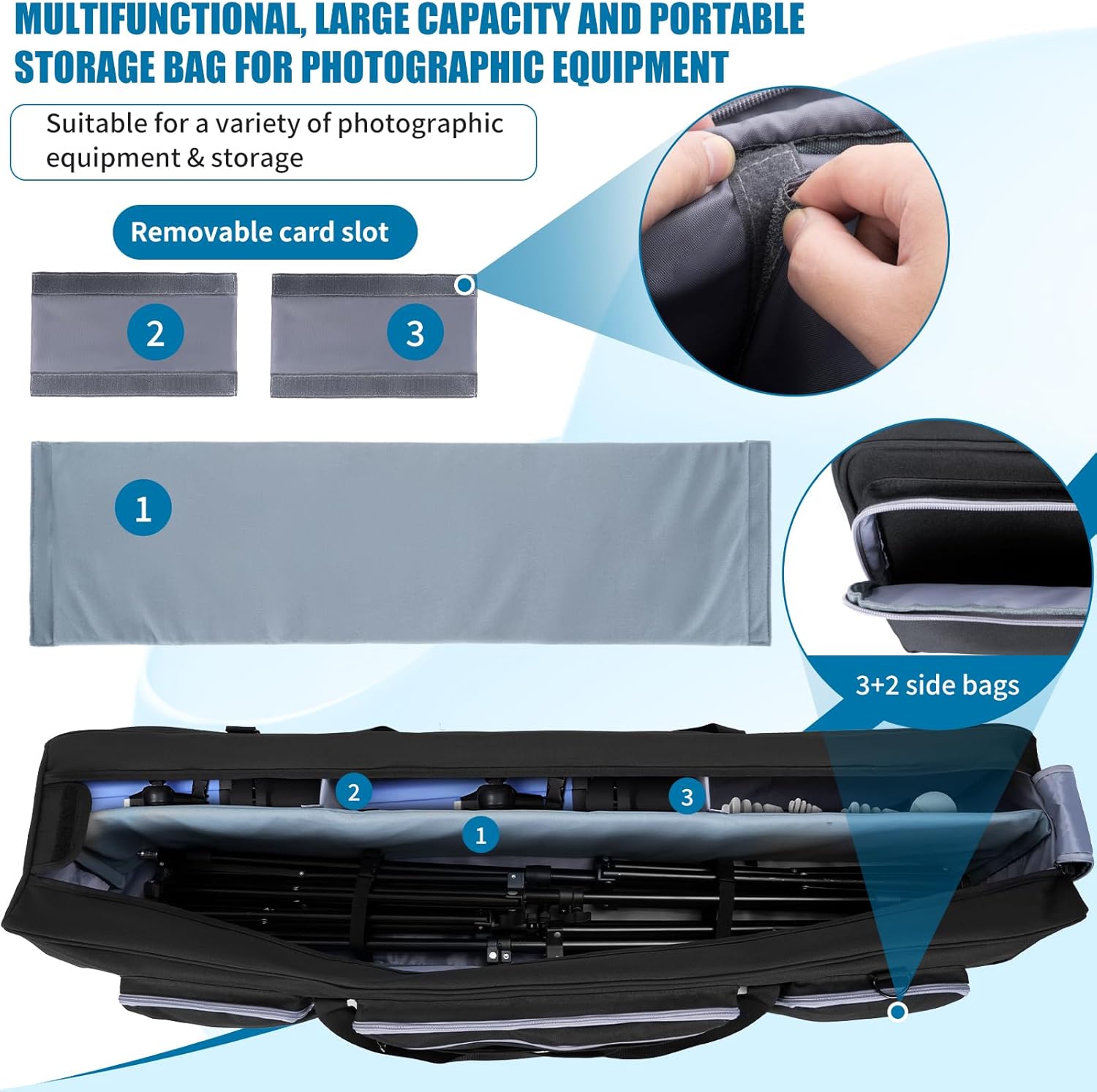 Detalle 2 de OUUTMEE 50.8" Tripod Carrying Case 129cm