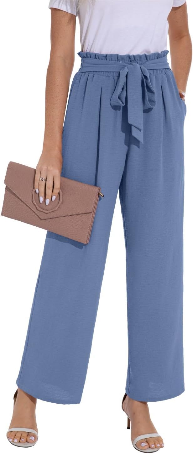 Thumbnail 6 de PrinStory Damenhose mit weitem Bein und leicht elastischem Bund – Sommerhose mit Taschen