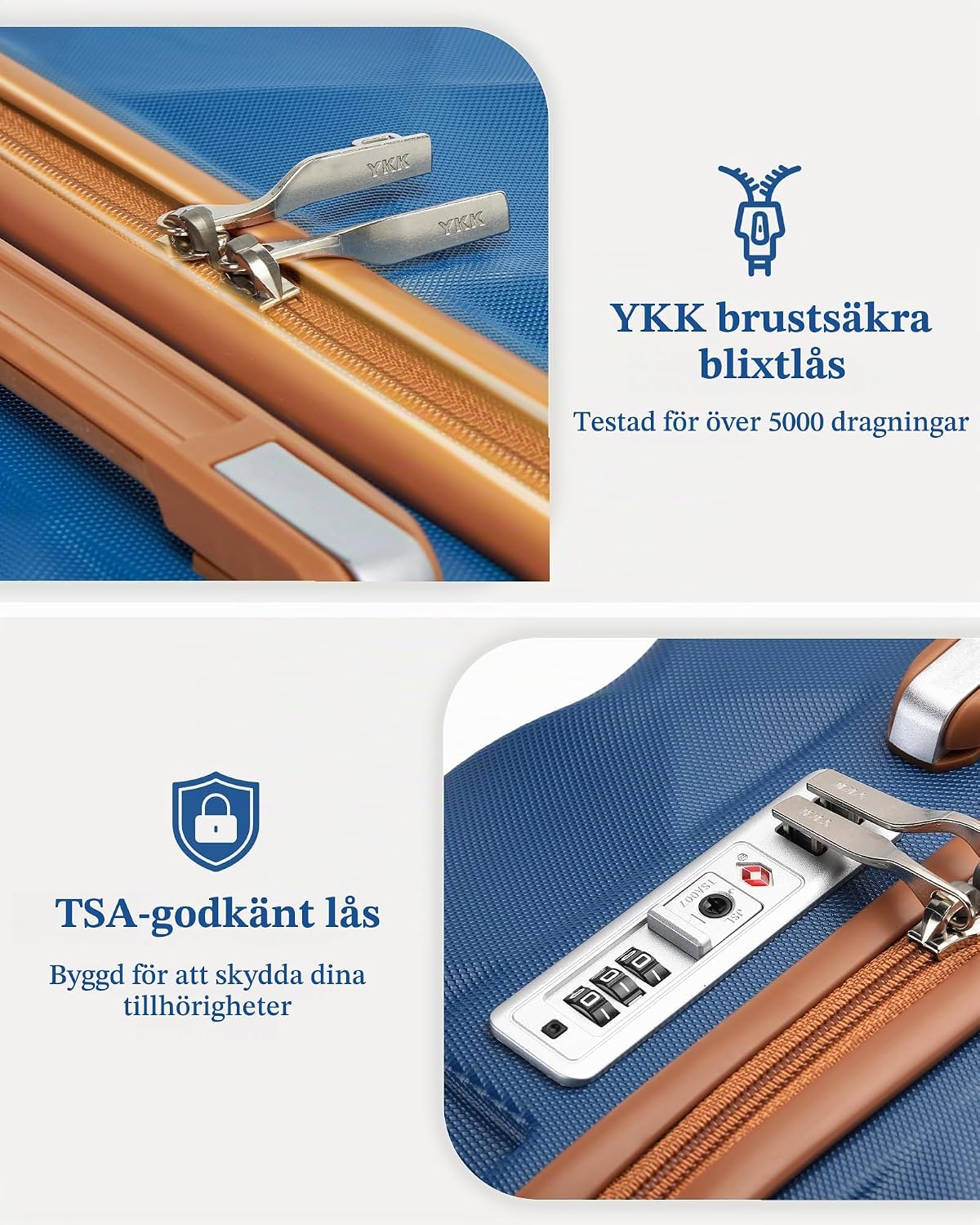 Thumbnail 1 de British Traveller 73CM stor resväska, 28 tum, ABS+PC och TSA-lås