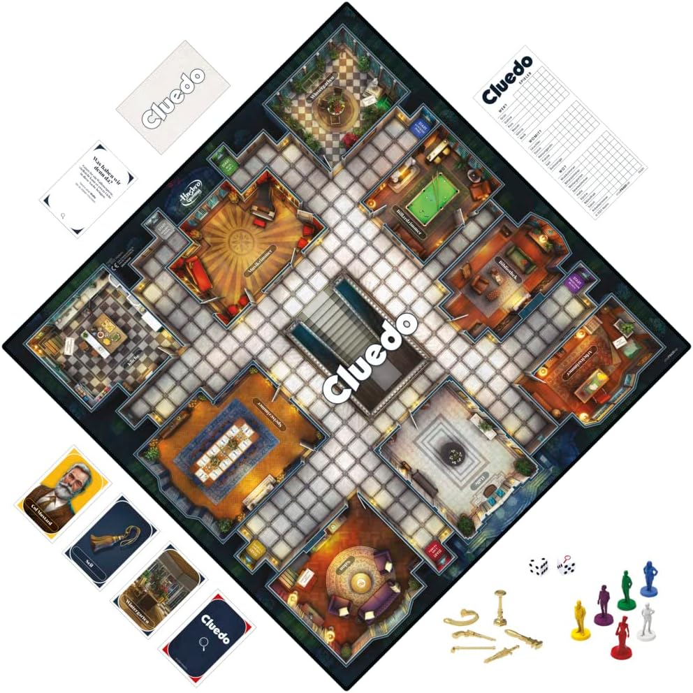 Detalle de Hasbro Cluedo Brettspiel 2–6 Spieler
