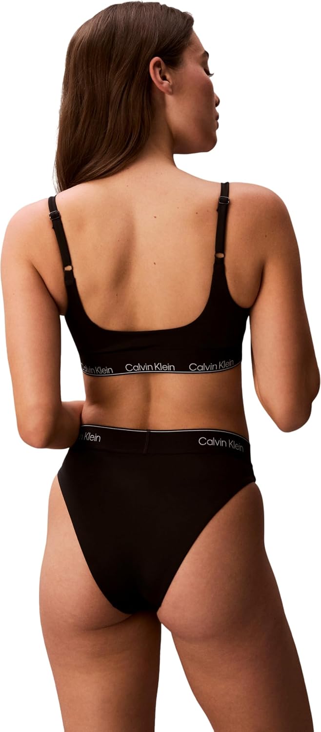 Detalle de Calvin Klein Square Neck Bralette Lv00q61130 – Top da bagno femminile