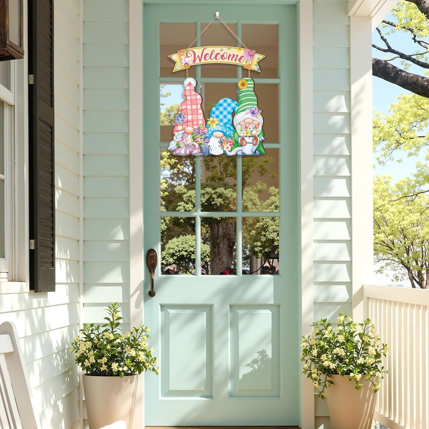 Thumbnail 4 de CHDITB 2pcs Spring Welcome Sign Front Door