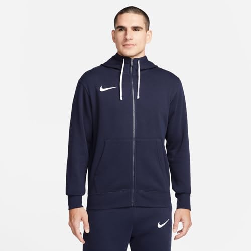 Detalle de Nike Team Club 20 Felpa con Cappuccio da Uomo – Blu Ossidiana/Bianco, taglia S