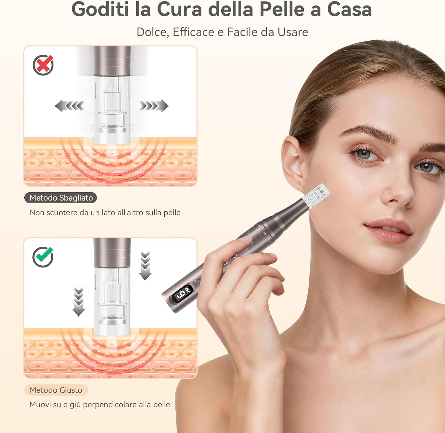 Thumbnail 5 de QUELLE Dermapen Microneedling Professionale 16 cartucce
