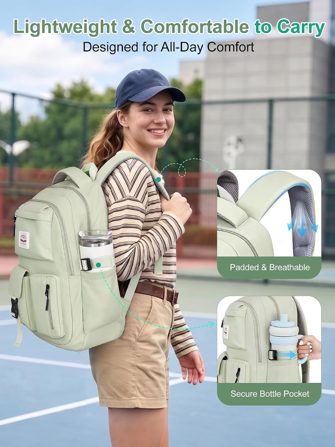 Thumbnail 4 de FIORETTO Lightweight School Backpack for Women