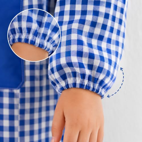 Detalle de HOMYBABY Babi escolar infantil con botones – talla 3 (Blue)