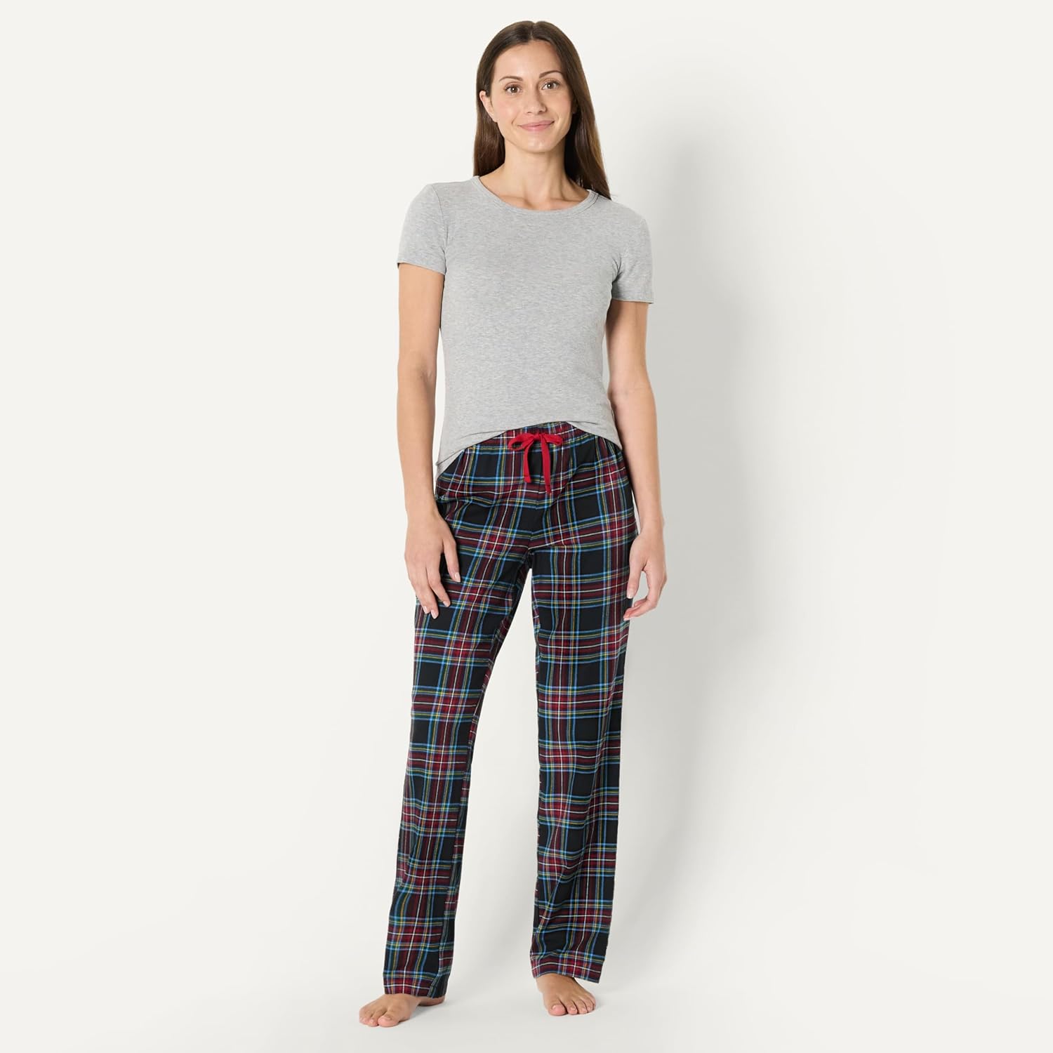 Thumbnail 4 de Amazon Essentials Women's Relaxed-Fit Brushed Flannel Pajama Sleep Pant with Drawstring
