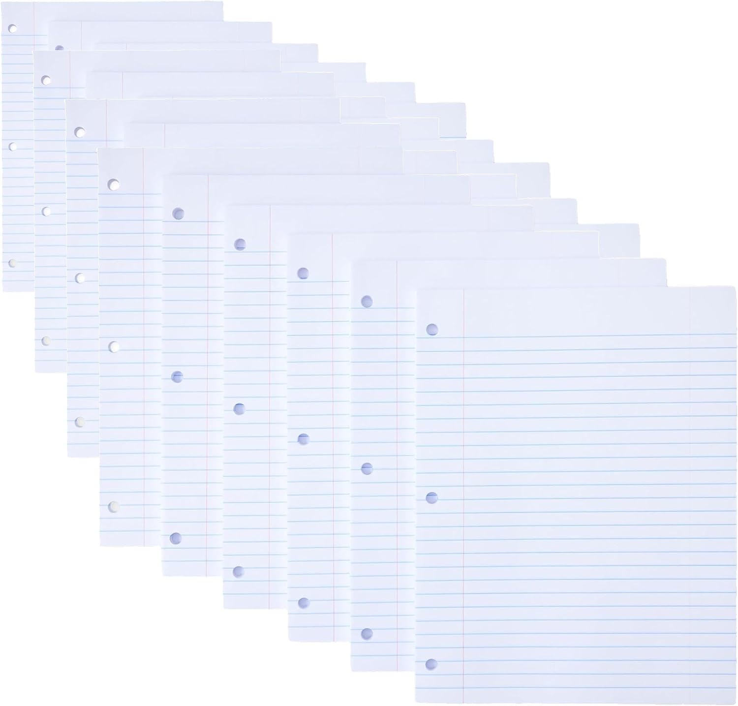 Thumbnail 5 de Amazon Basics Wide Ruled Loose Leaf Paper, 6-Pack (10.5" x 8", 100 Sheets per Pack)