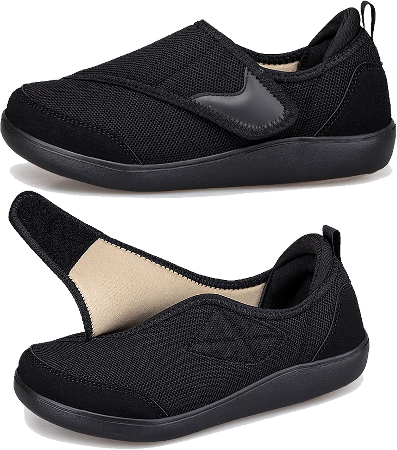 Detalle de Gaatpot Diabetic Shoes: Extra Wide, Slip-On Orthopedic Trainers for Swollen Feet (UK 3.5–11)