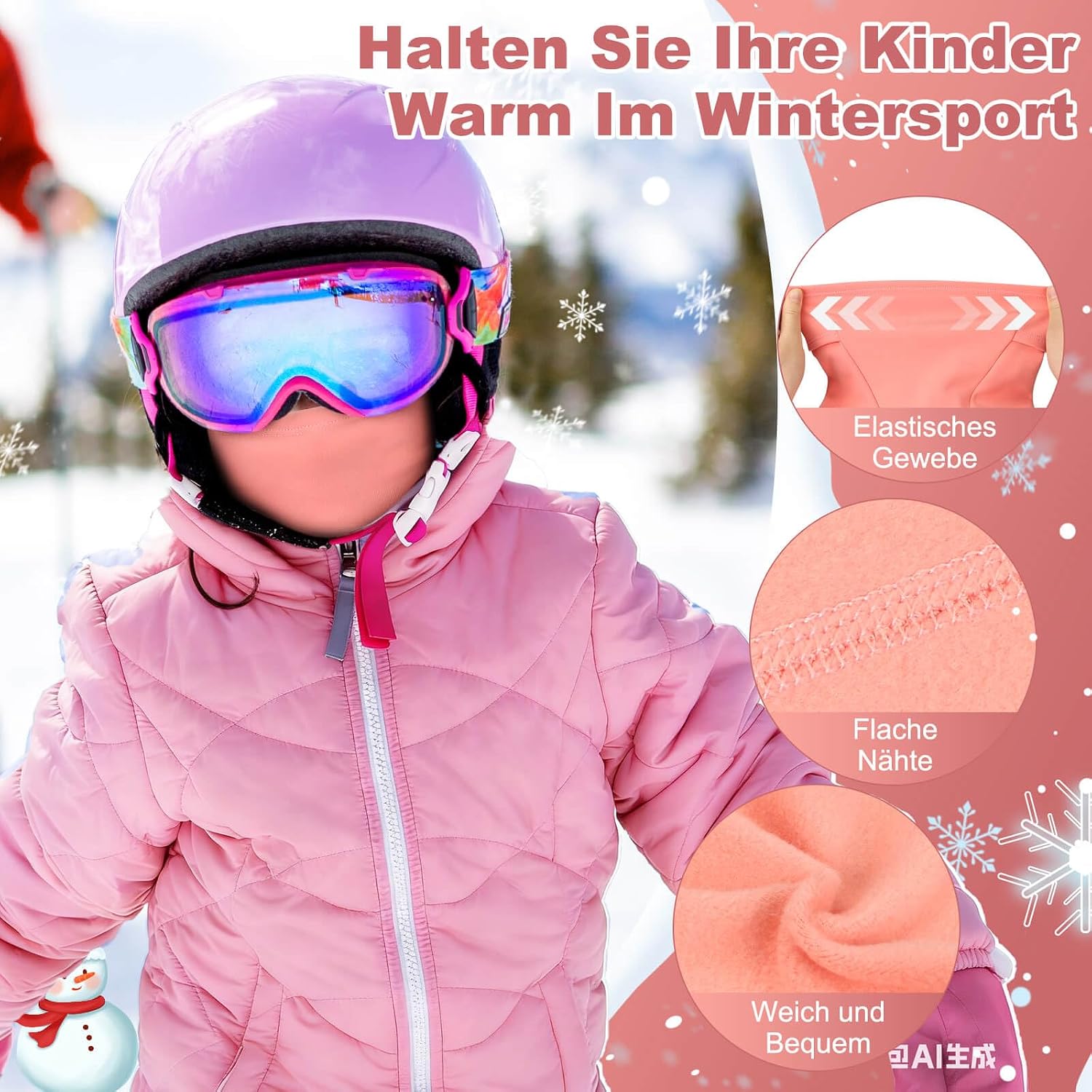 Detalle 2 de Tavaler Sturmhaube Kinder 44-55 cm