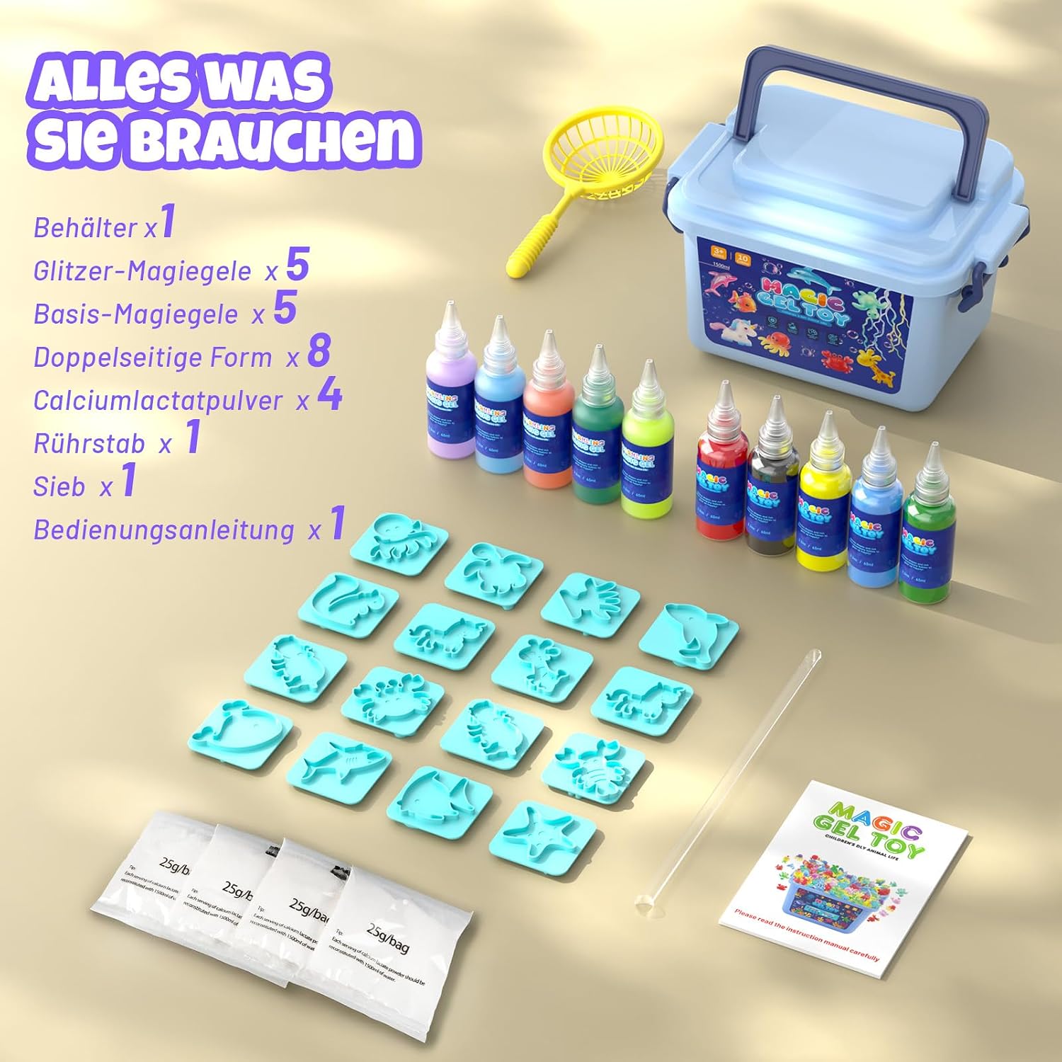 Thumbnail 5 de Hot Bee Magic Water Gel Spielzeug DIY-Set 10 Farben