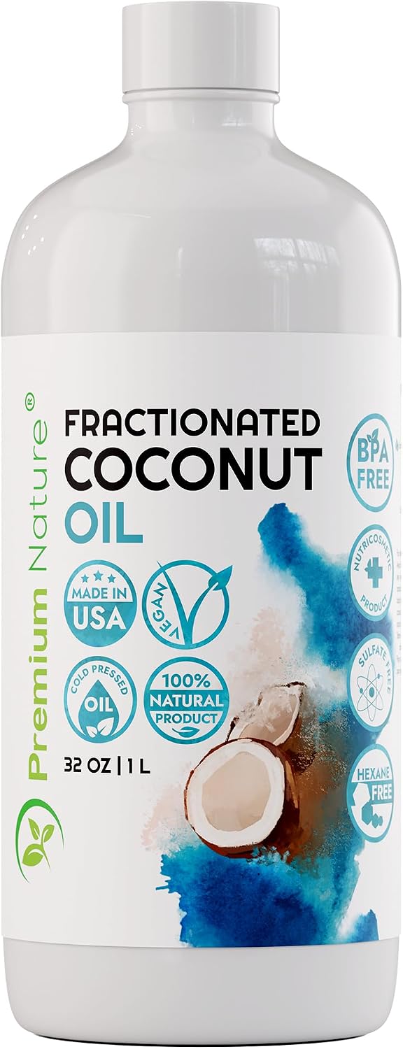 Detalle de Premium Nature Fractionated Coconut Oil 32 oz Massage Oil, Odourless, 946 ml