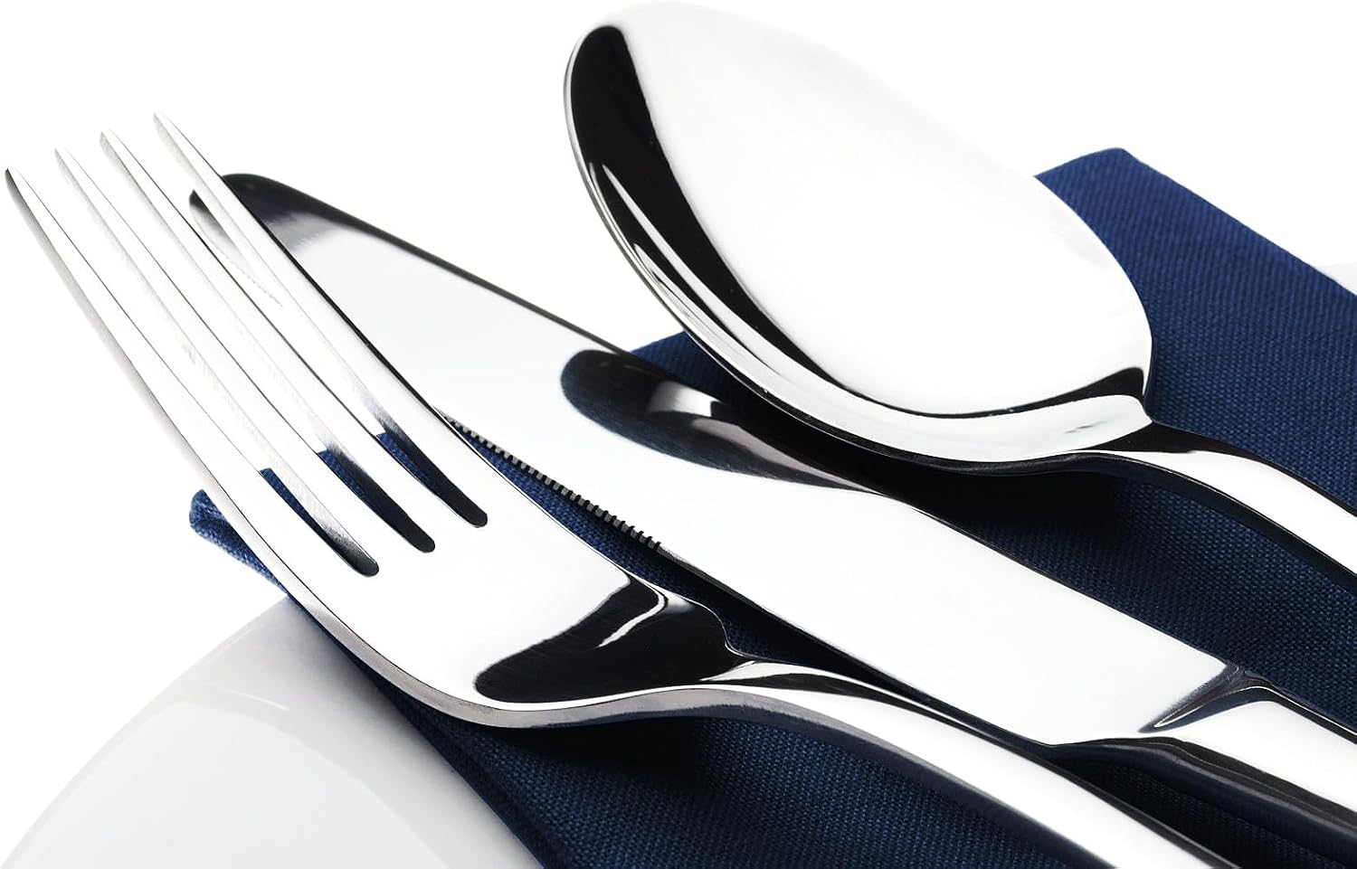 Detalle 2 de 40-Piece Stainless Steel Silverware Set