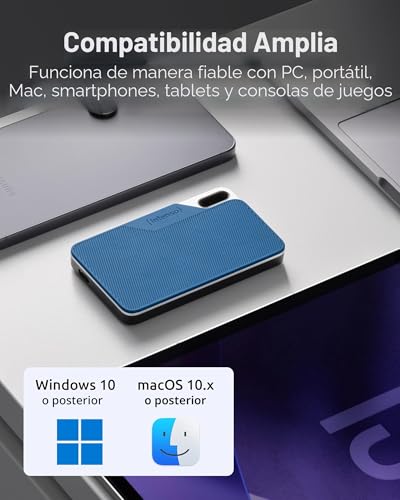 Detalle de Intenso TX100 1TB USB-C 3.2 Gen1 Blue