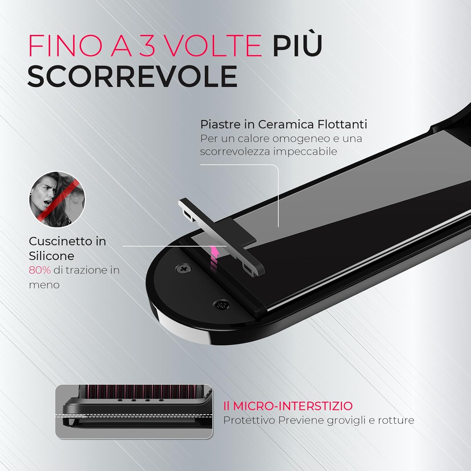 Thumbnail 2 de TYMO Piastra e Spazzola Lisciante 2-in-1 200M ioni per capelli 🪮