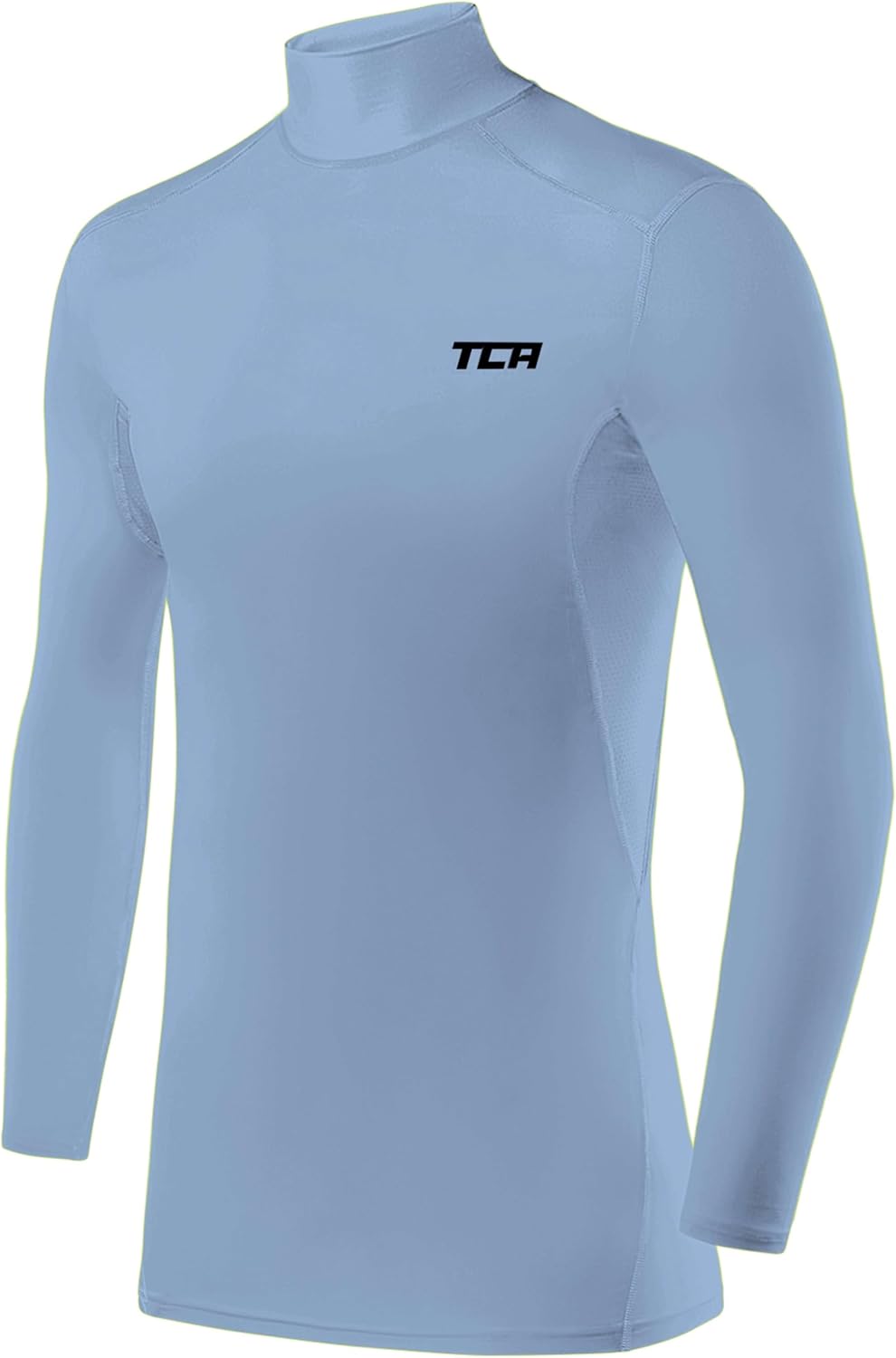 Detalle de TCA HyperFusion sous T-Shirt manches longues – couche de base de compression pour homme (col montant)