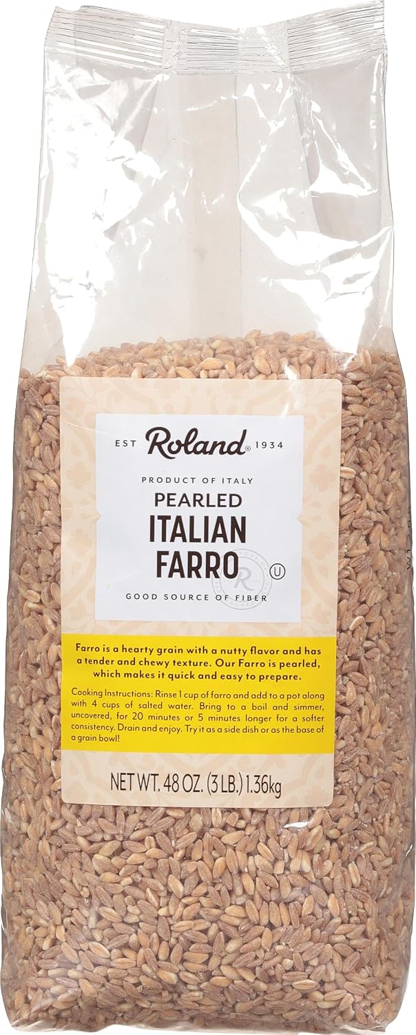 Detalle de Roland Foods 72142 Pearled Italian Farro, 3-Pound Pack of 4