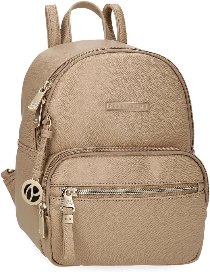 Detalle de Pepe Jeans Elia Zaino Casual in pelle sintetica: pratico stile urbano in PU con cinghie regolabili